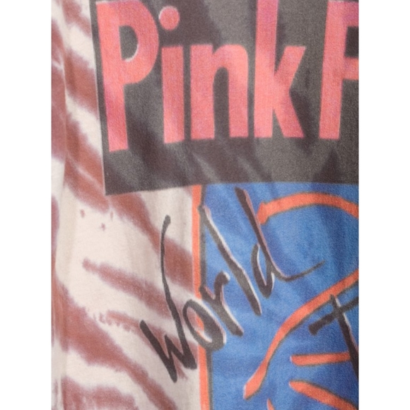 Pink Floyd World Tour Men's Tie Dye T-Shirt - Picture 4 of 6